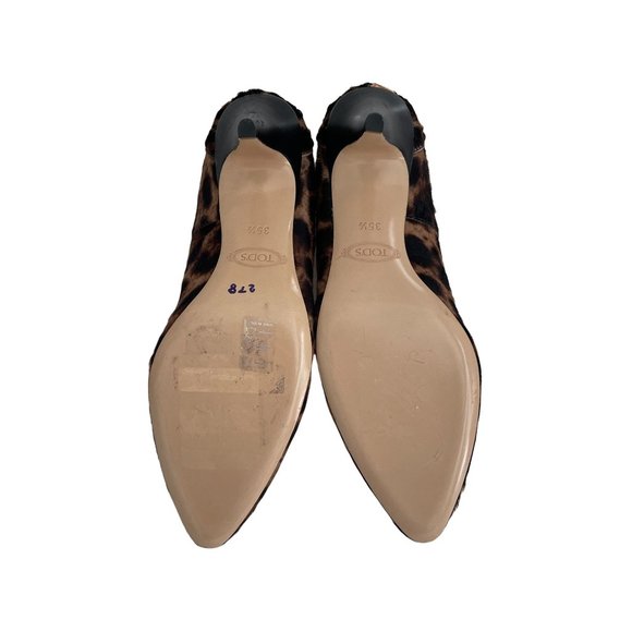 Tod's Calf Hair Leopard Print Pump Heel, Size 35.5 (US 5.5) NWOB - Picture 6 of 6